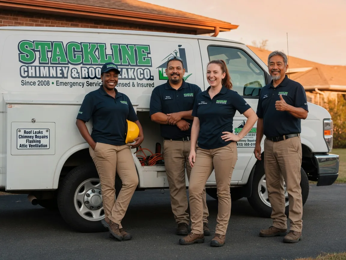 Chimney flashing repair company in Lakeville, OH